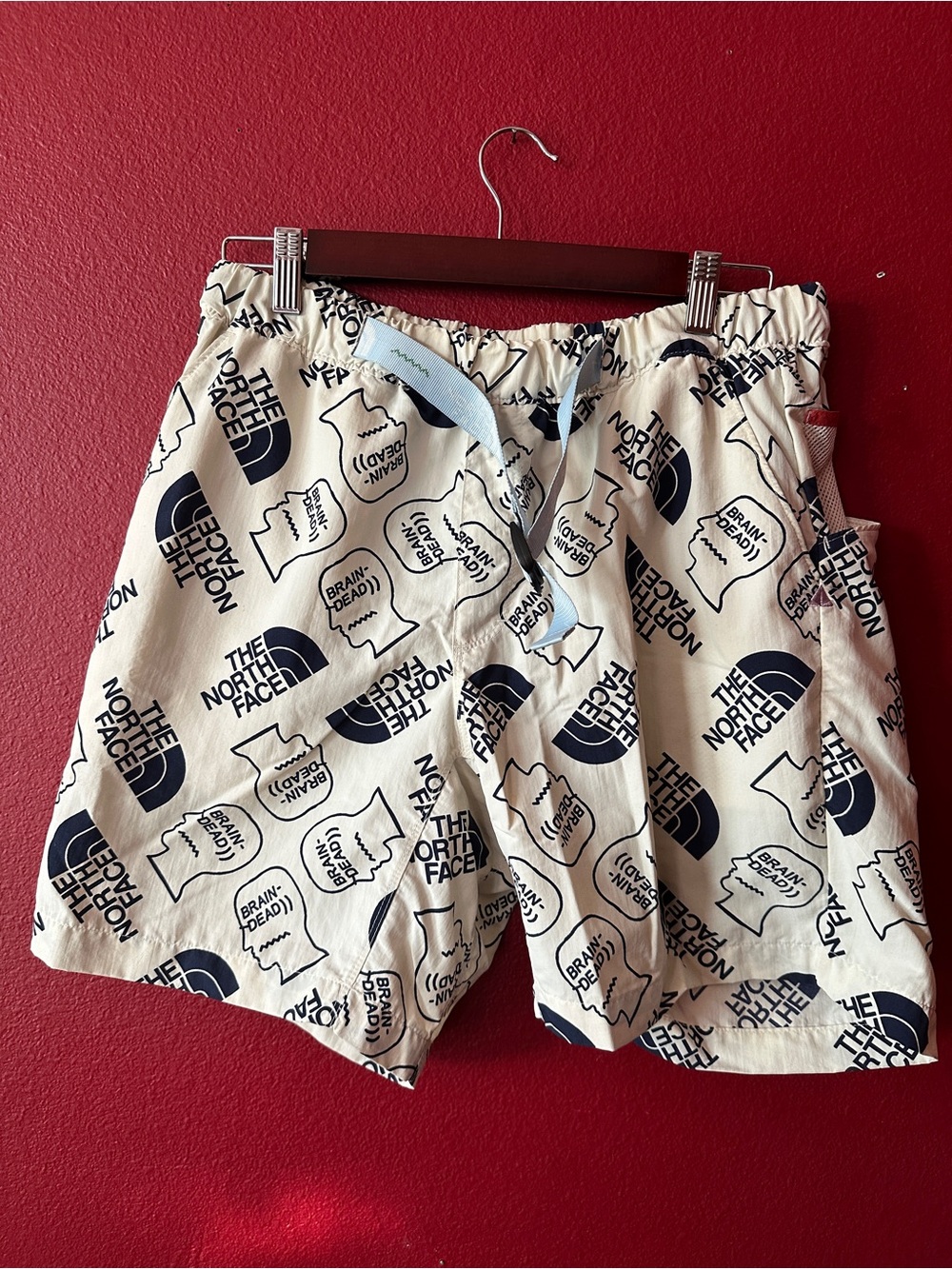 The North Face x Brain Dead Baggy Climber Shorts in Vintage White